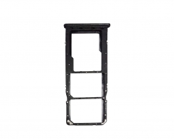 Держатель Sim Samsung A217 (A21S), черный