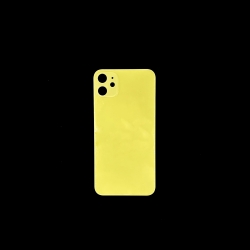 Задняя крышка iPhone 11 стеклянная, желтая Задняя крышка iPhone 11 стеклянная, желтая