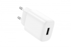 Сетевой адаптер HOCO C134A Solid single port charger 2.4A, белый Сетевой адаптер HOCO C134A Solid single port charger 2.4A, белый