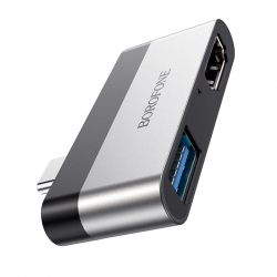 Разветвитель USB HUB Type-C (M) --> HDMI + USB3.0 BOROFONE DH2 Разветвитель USB HUB Type-C (M) --> HDMI + USB3.0 BOROFONE DH2