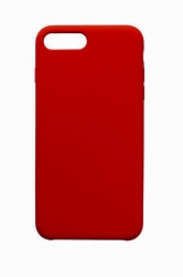 Чехол силиконовый гладкий Soft Touch iPhone 7 Plus/ 8 Plus, красный (без логотипа)