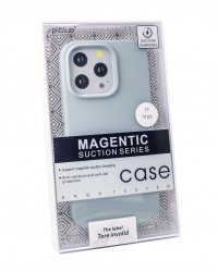 Чехол Piblue iPhone 14 Pro Silicone MagSafe, голубой Чехол Piblue iPhone 14 Pro Silicone MagSafe, голубой