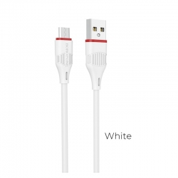 USB кабель micro USB BOROFONE BX17 Enjoy (100см), белый USB кабель micro USB BOROFONE BX17 Enjoy (100см), белый