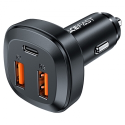 Автомобильный адаптер ACEFAST B9 66W (USB-C + 2*USB-A), черный