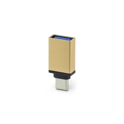 OTG-переходник Type-C - USB, золотистый OTG-переходник Type-C - USB, золотистый