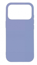 Чехол силиконовый гладкий Soft Touch iPhone 17 Pro, лавандовый (закрытый низ)