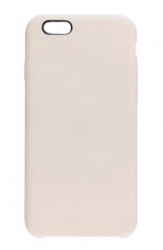 Чехол силиконовый гладкий Soft Touch iPhone 6/ 6S, бежевый (без логотипа)