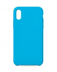 Чехол силиконовый гладкий Soft Touch iPhone X/ XS, голубой №16