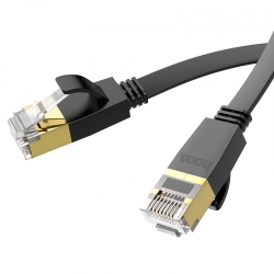 Патч-корд интернет кабель HOCO US07, 1 метр, RJ45, черный Патч-корд интернет кабель HOCO US07, 1 метр, RJ45, черный