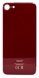 Задняя крышка iPhone 8 стеклянная, легкая установка, красный (CE)