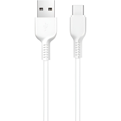 USB кабель Type-C HOCO X20 (100см. 3.0A), белый USB кабель Type-C HOCO X20 (100см. 3.0A), белый