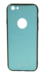 Чехол Fashion Glass Case (стекло) iPhone 6/ 6S, голубой