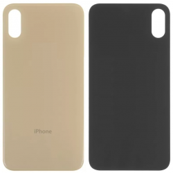 Задняя крышка iPhone XS Max стеклянная, легкая установка, золото (CE) Задняя крышка iPhone XS Max стеклянная, легкая установка, золото (CE)
