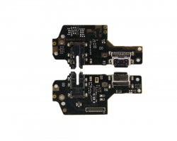 Шлейф Xiaomi Redmi Note 8 плата с разъемом зарядки, разъемом гарнитуры и микрофоном