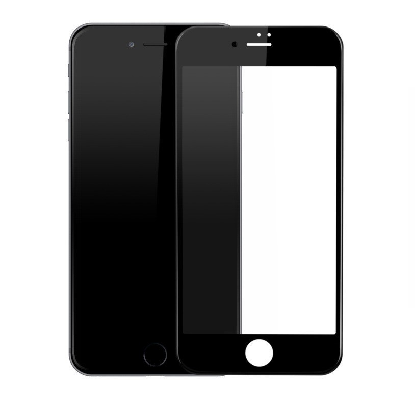 Защитное стекло iPhone 7/ 8/ SE 2 18D (тех упаковка), черное