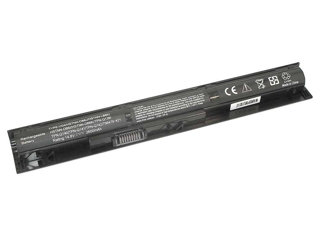 АКБ VI04 для HP Envy 15 (HSTNN-LB6I) 14.8V 2600mAh (пз)