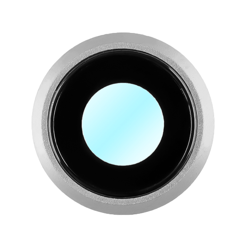 Стекло камеры iPhone 8, серебро