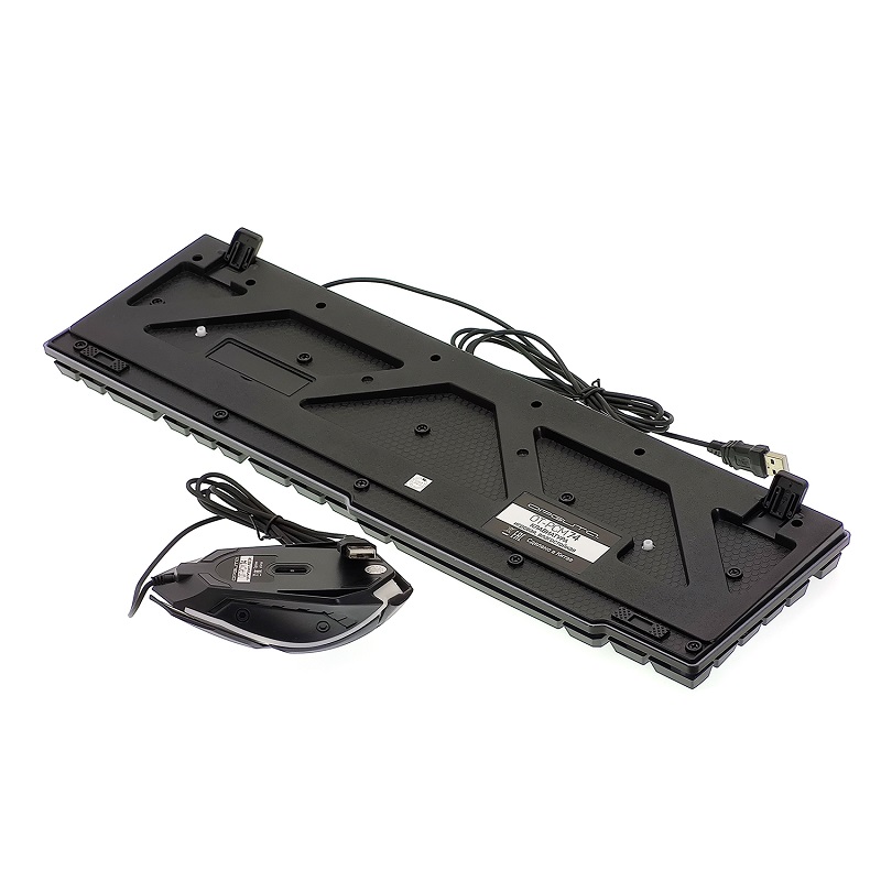 Комплект клавиатура проводная и мышь проводная OT-PCM74 RGB