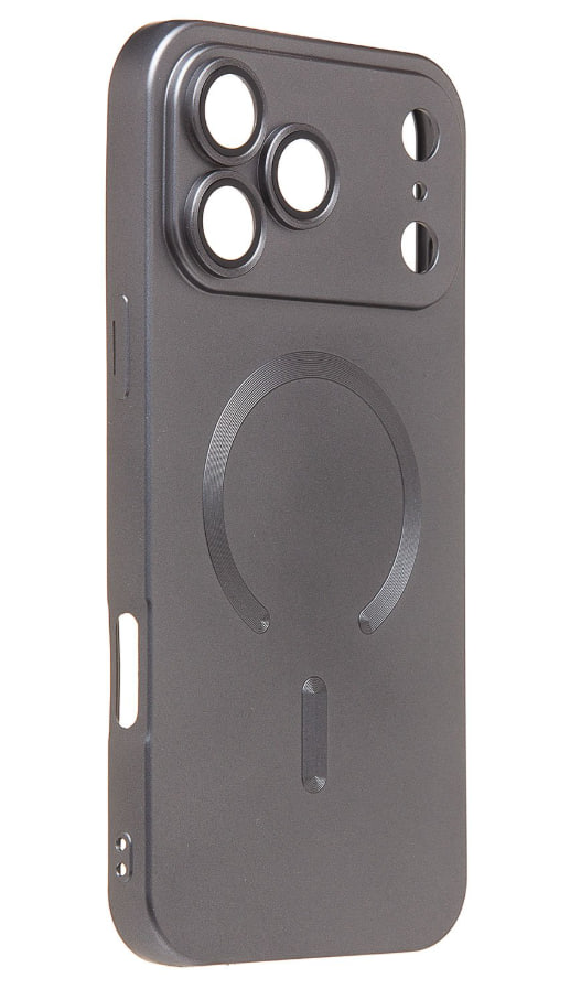 Чехол силиконовый MagSafe Matte iPhone 17 Pro Max, серый