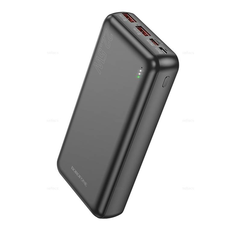 Внешний аккумулятор Power Bank 20000 mAh BOROFONE BJ38A 22.5W+ PD20W, черный