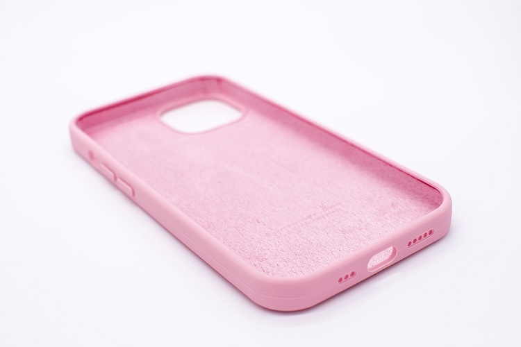 Чехол силиконовый гладкий Soft Touch iPhone 13 mini, розовый №6 (закрытый низ)