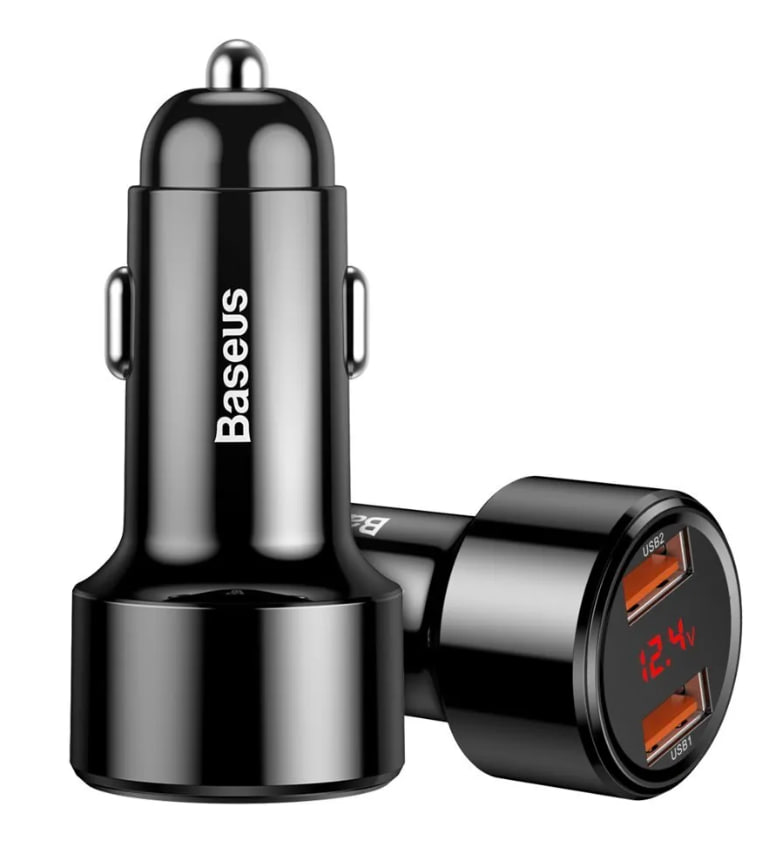 АЗУ с дисплеем Baseus Magic Series Dual QC (Быстрая зарядка) (45W) (Черный)