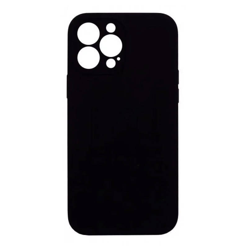 Чехол силиконовый тонкий для iPhone 16 Plus, черный