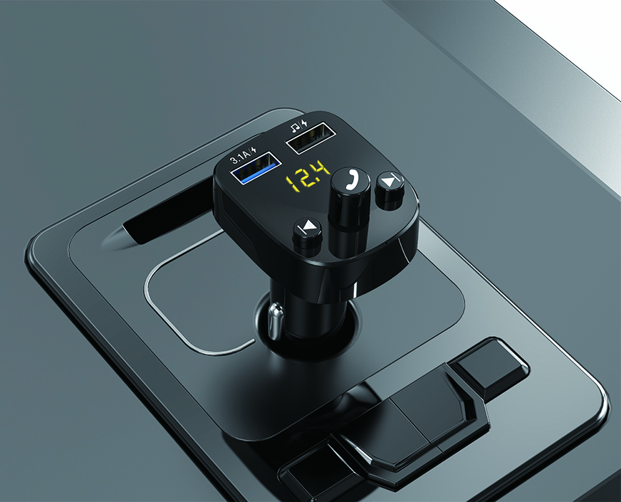 USB MP3 плеер с FM трансмиттером с дисплеем EZRA BCR02 (Bluetooth)