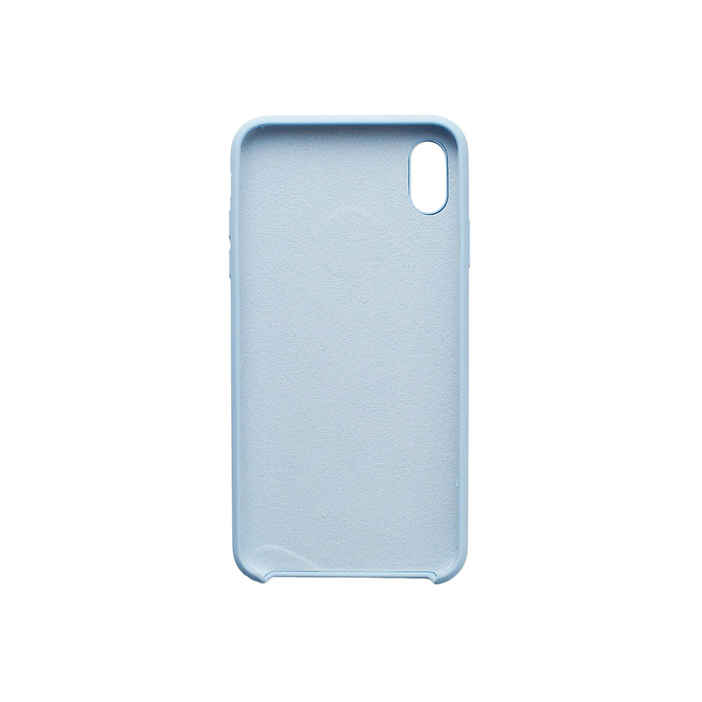 Чехол силиконовый гладкий Soft Touch iPhone XR, голубой (без логотипа)