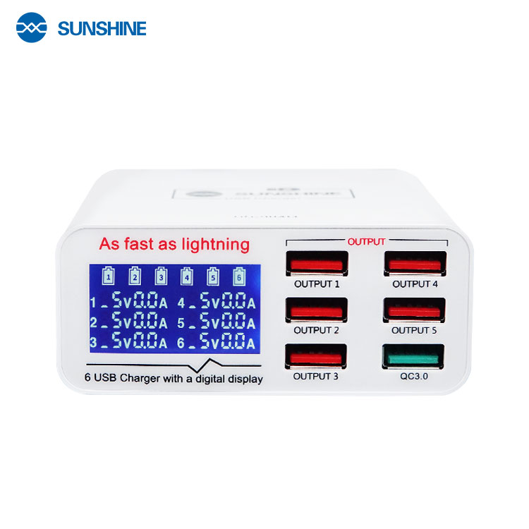 Источник питания SUNSHINE SS-304Q (6 портов USB)