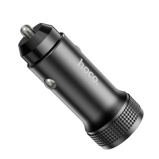 Автомобильный адаптер HOCO Z49A Level single port QC3.0 USB/5V/3A, черный