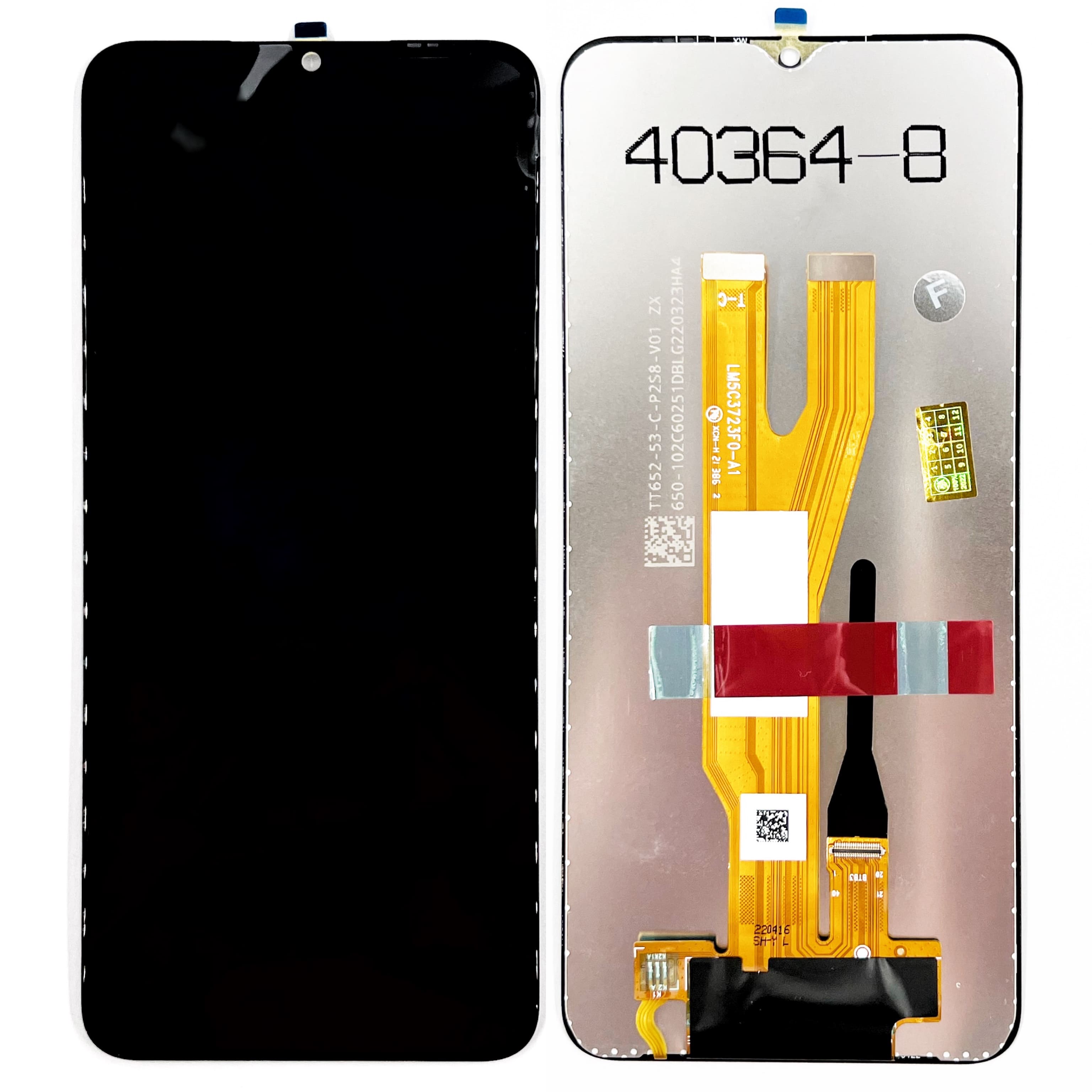 Дисплей Samsung A032F GALAXY A03 Core в сборе с тачскрином БЕЗ РАМКИ, Черный (OR100%)