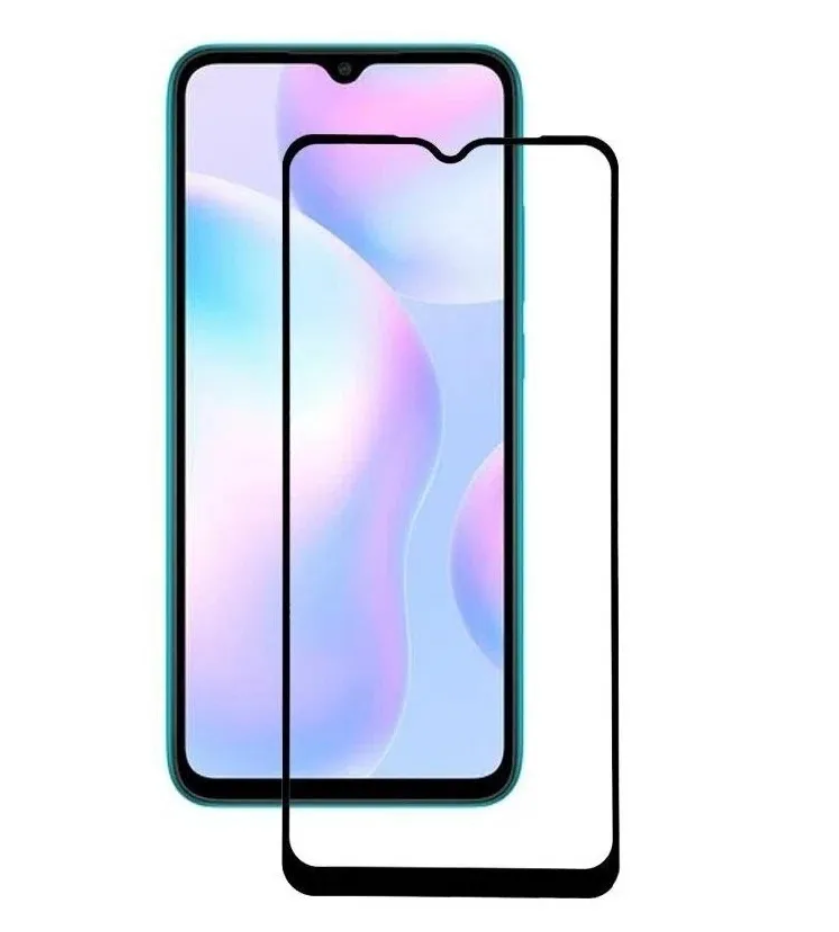 Защитное стекло Xiaomi Redmi 10C/ 12C/ POCO C40/ Poco C61, черное (тех упаковка)