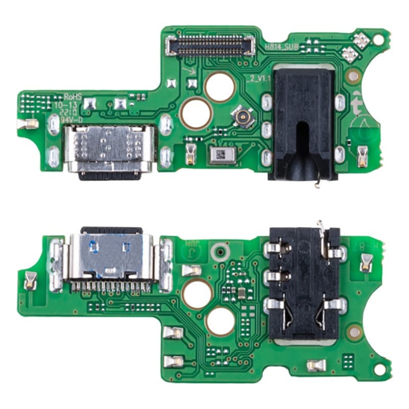 Шлейф Infinix Note 12 2023 (X676C) плата на системный разъем + разъем гарнитуры + микрофон