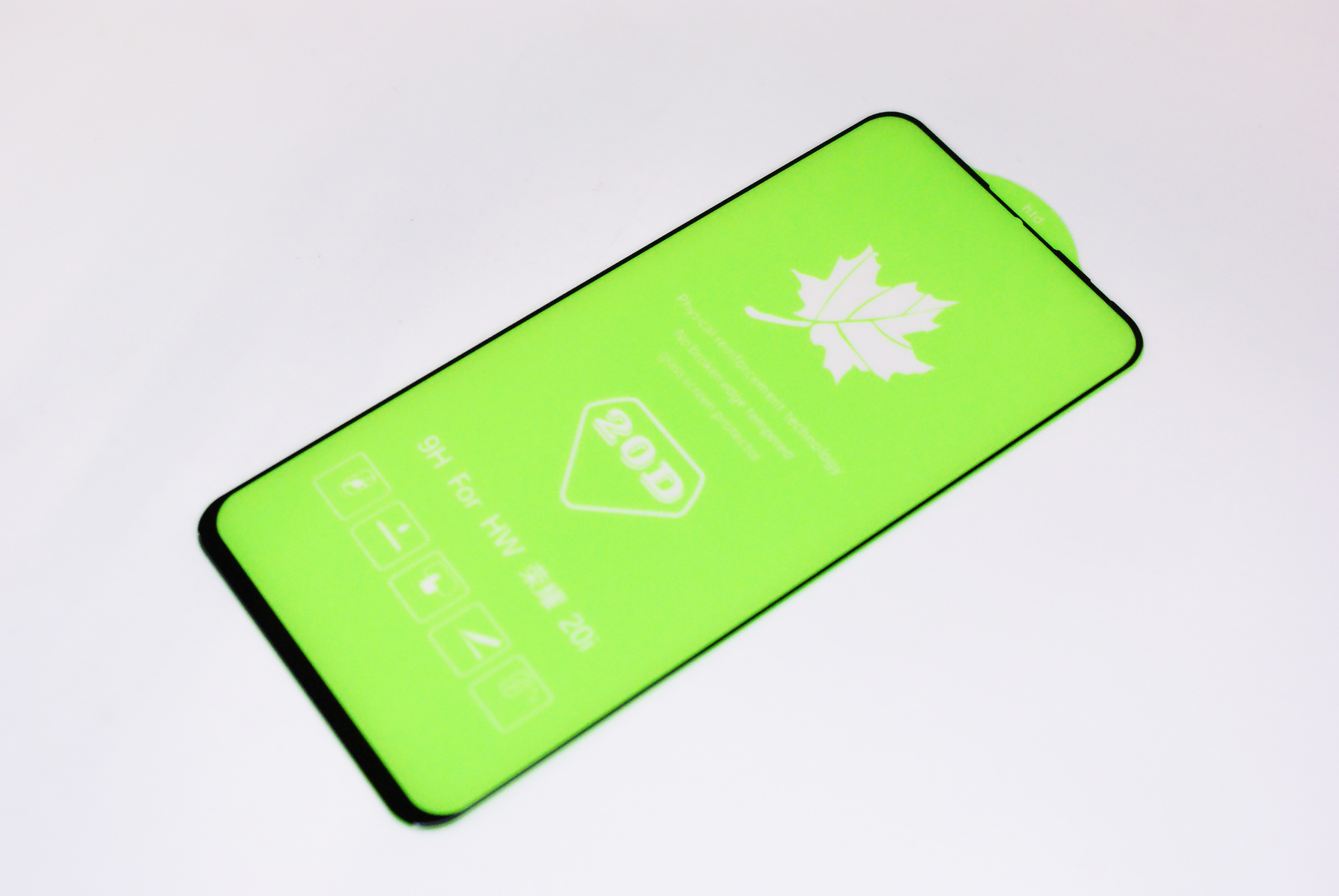 Защитное стекло Full Screen RockBox 2,5D, Huawei Honor 9A/ Y6p, полное покрытие, черное (тех. уп.)