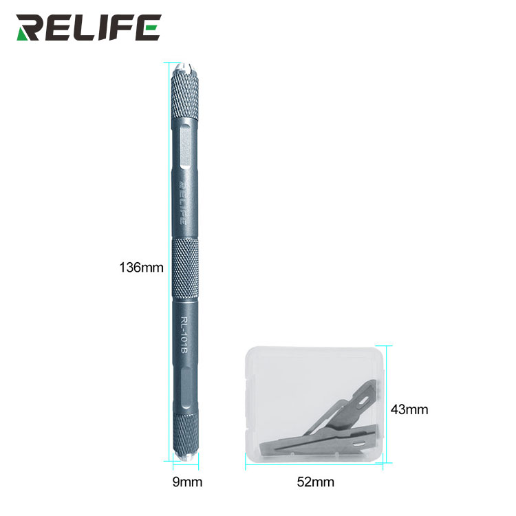 Скальпель RELIFE RL-101B с набором сменных лезвий (8 в 1)