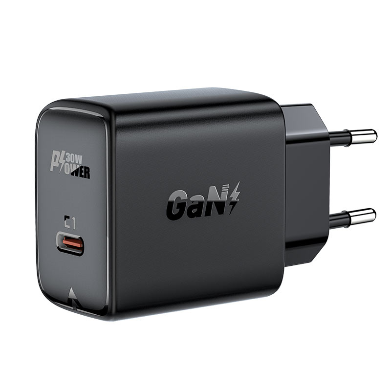 Сетевой адаптер ACEFAST A21 PD30W GAN single USB-C charger, черный