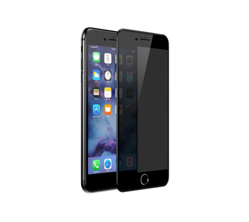 Защитное стекло iPhone 7/ 8/ SE 2 Антишпион, черное