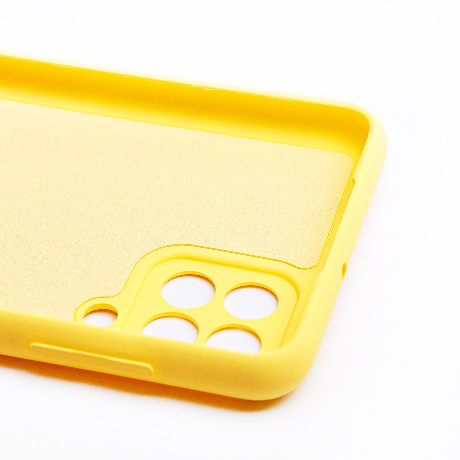 Чехол силиконовый гладкий Soft Touch Samsung A12, желтый