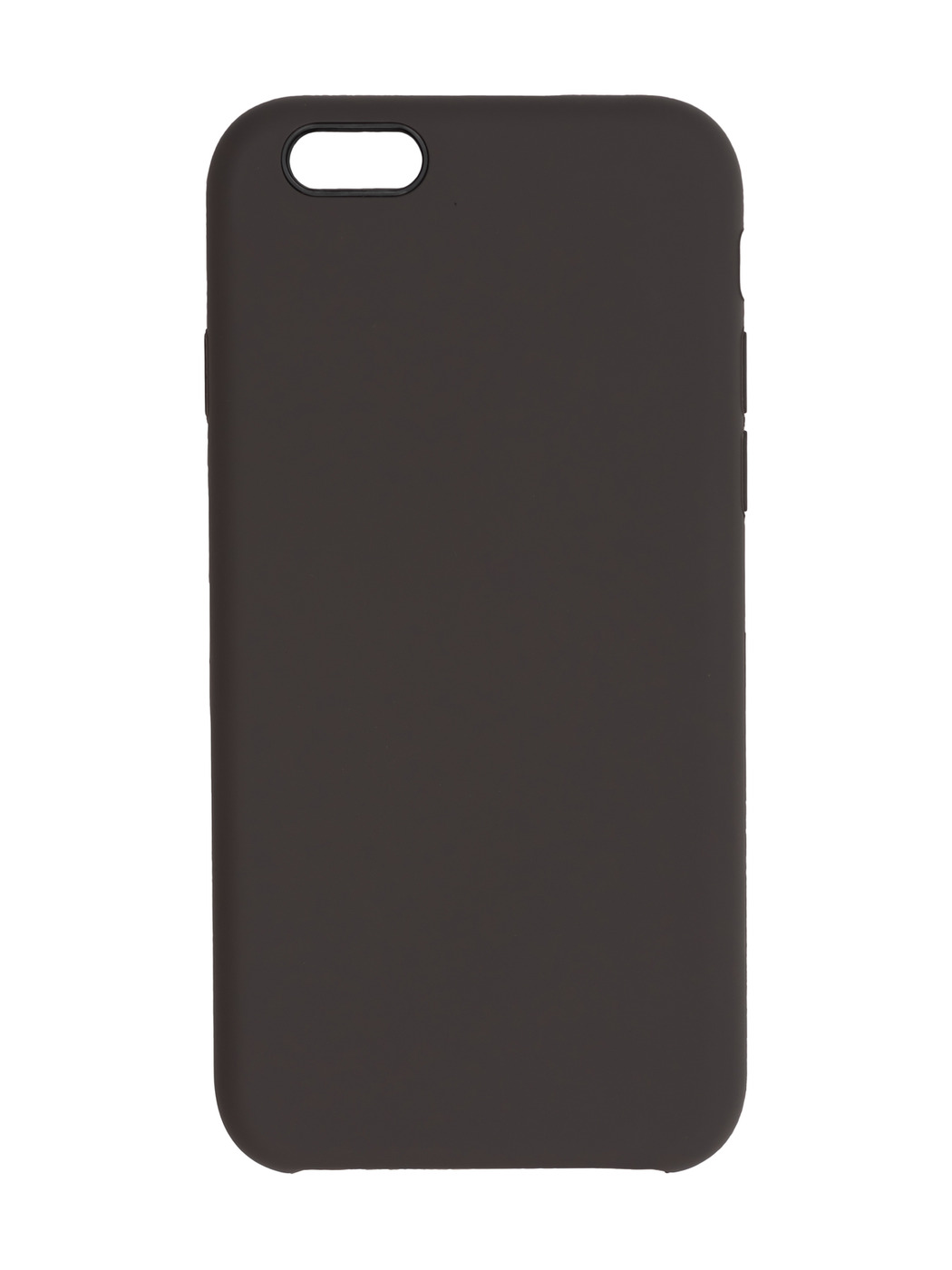 Чехол силиконовый гладкий Soft Touch iPhone 6/ 6S, темно-серый (без логотипа)