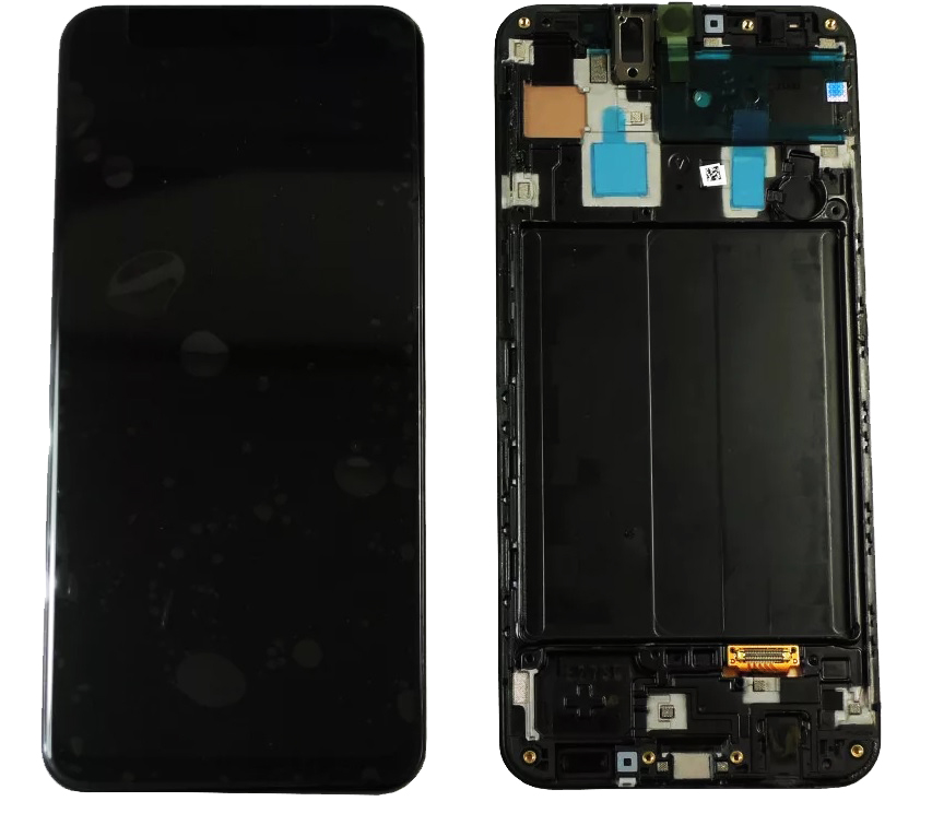 Дисплей Samsung A305F GALAXY A30 в сборе с тачскрином и рамкой, Черный (OR100%)