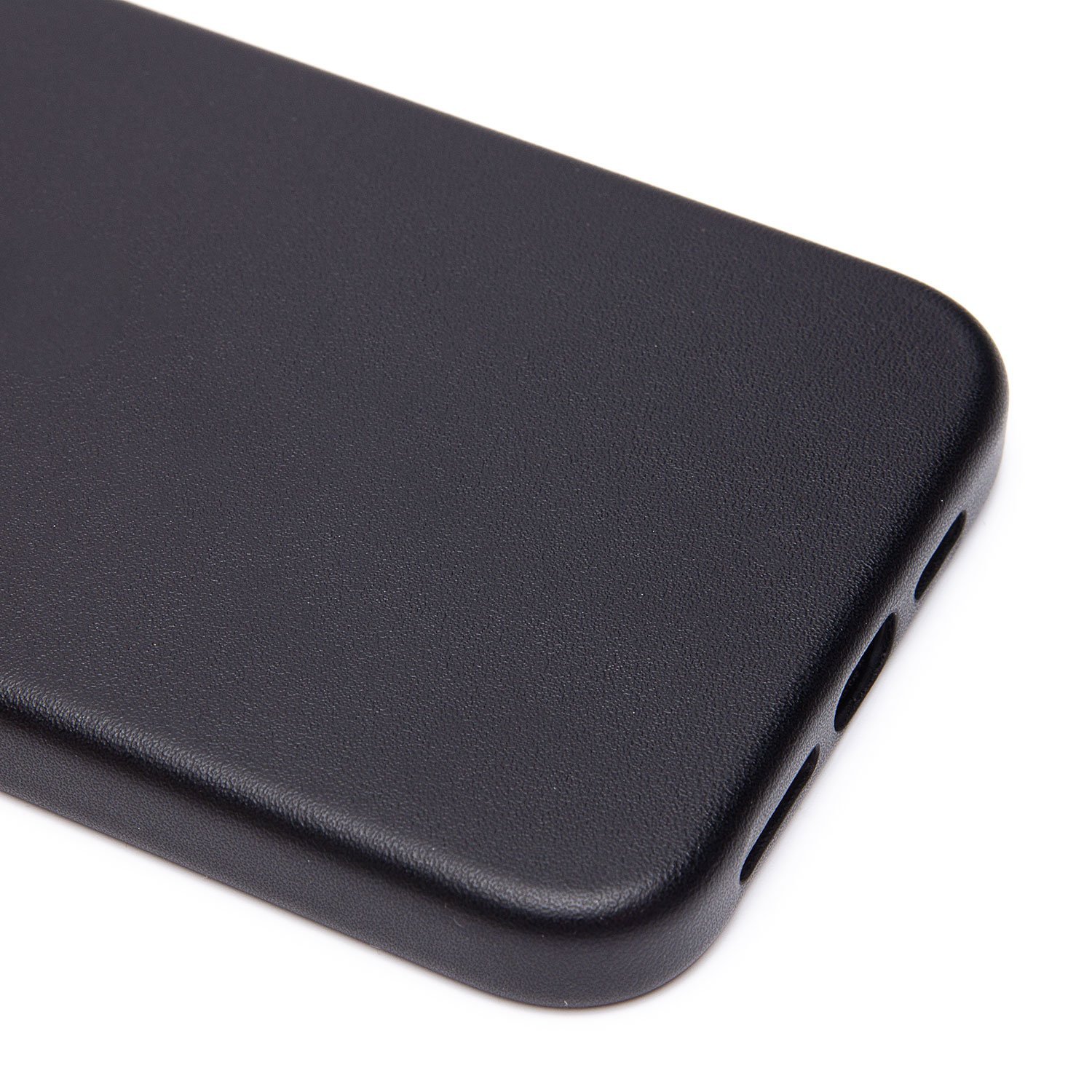 Чехол экокожа MagSafe iPhone 15, черный