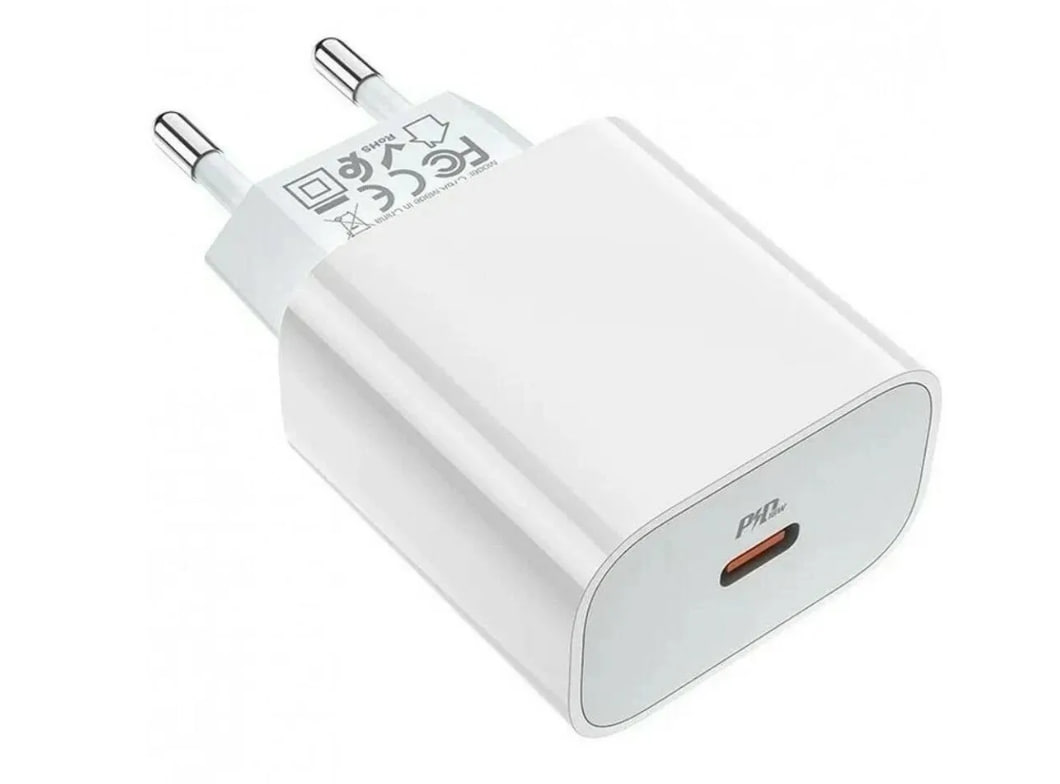 Сетевой адаптер HOCO C76A Plus Speed source USB-C PD 20W, 3A, QC3.0, белый