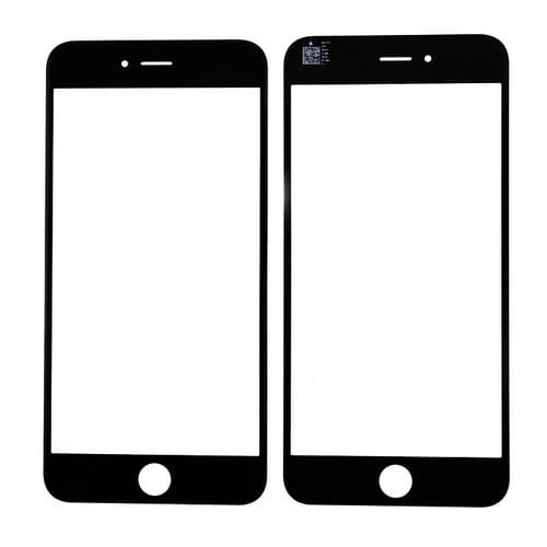 Стекло дисплея для переклейки iPhone 6S Plus в рамке, черное