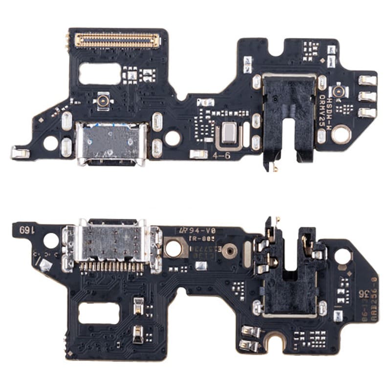 Шлейф Realme 9 Pro/ Q5 (RMX3472/ RMX3478) плата на системный разъем + разъем гарнитуры + микрофон