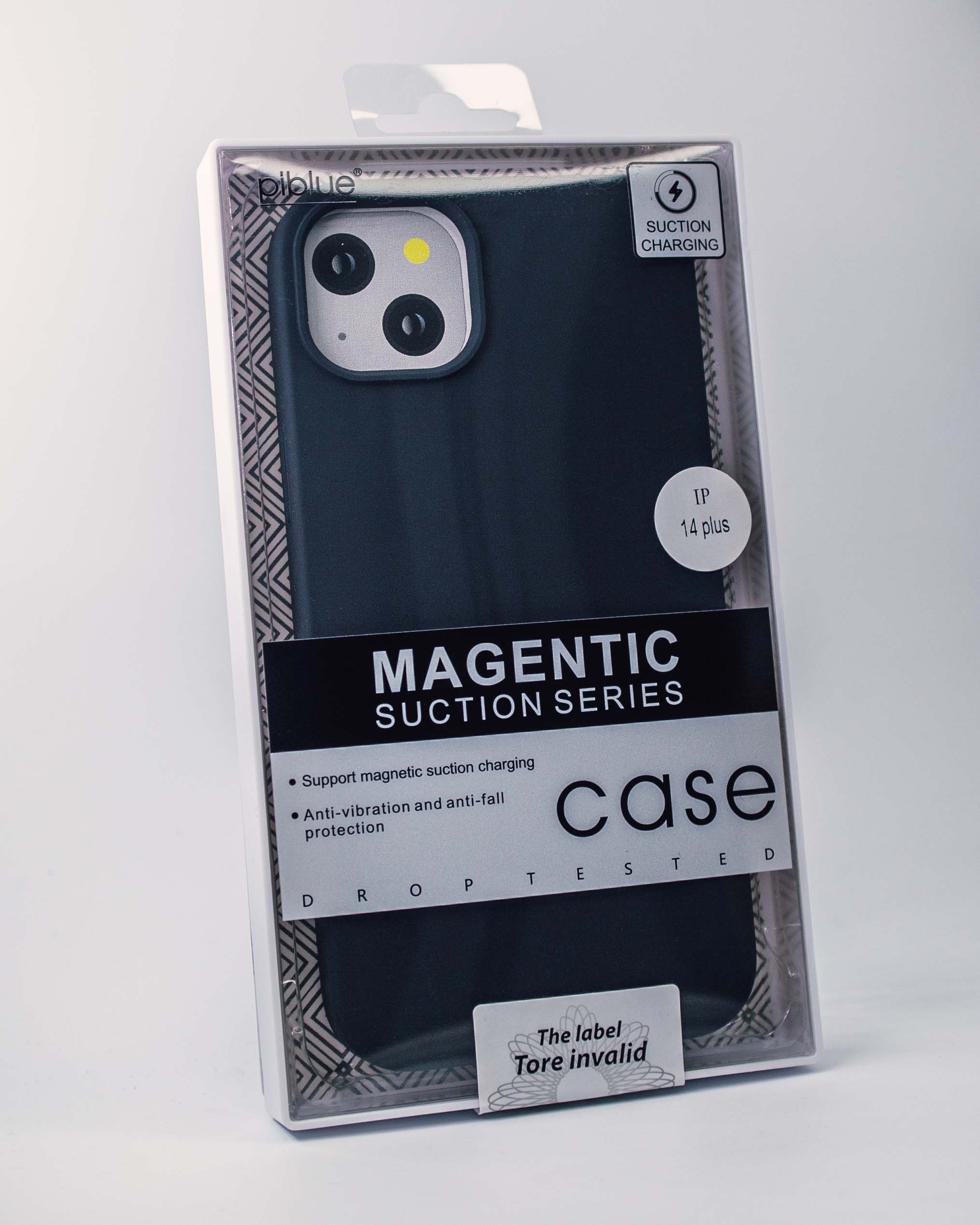 Чехол Piblue iPhone 14 Plus Silicone MagSafe, черный