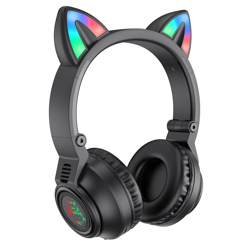 Беспроводные внешние наушники BOROFONE BO18 Cat ear BT headset, черные