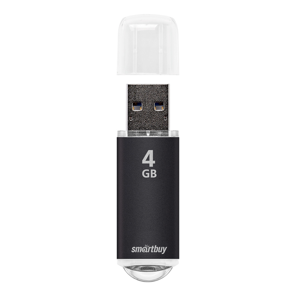 USB флеш-накопитель Smartbuy 04 GB USB 2.0 V-Cut, черный