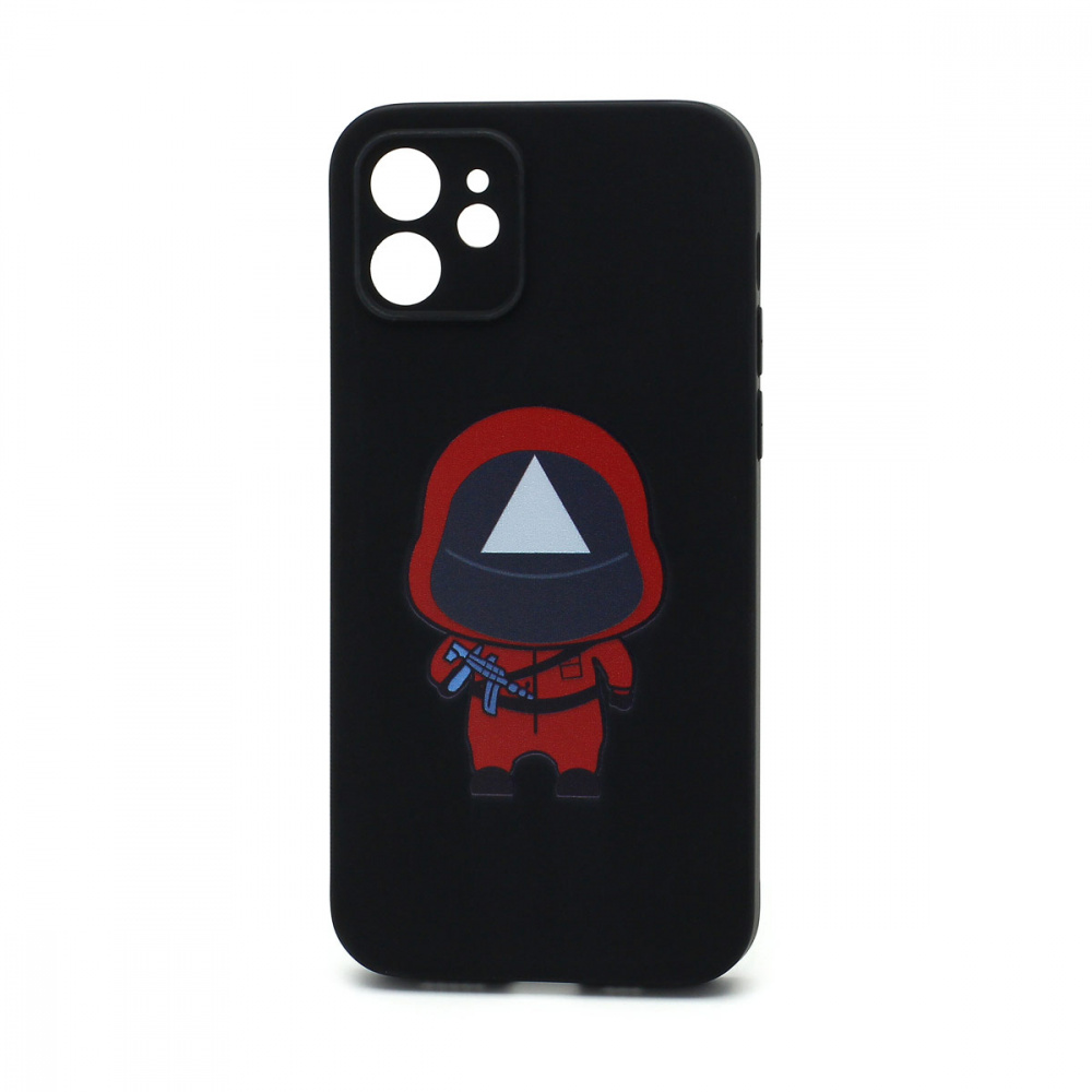Чехол силиконовый Squid game 2 iPhone 12 рисунок №002