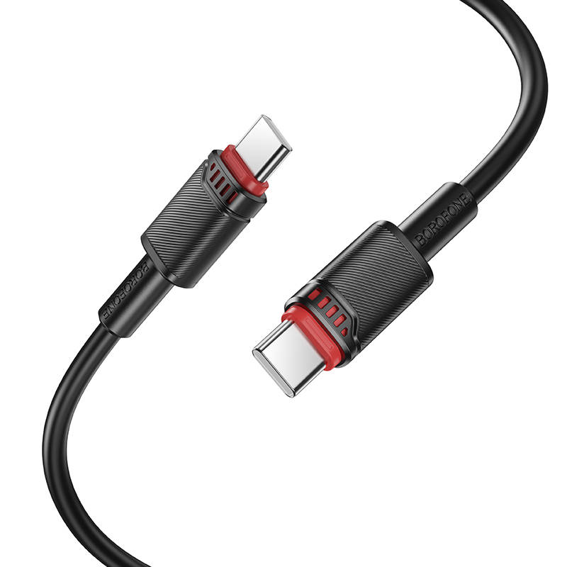 USB-C кабель BOROFONE BX110 Beneficio 60W Type-С to Type-С (100см), белый